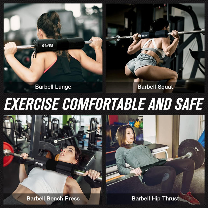 G4Free 7er Set Langhantel Polster/Nackenpolster/Barbell Pad für Kniebeugen/Hip Thrusts/Lunges/Standa