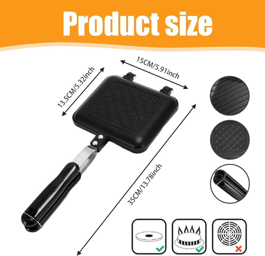 Sandwichmaker Camping Gerösteter Sandwichhersteller Nicht Stick Camping Toaster Schnellheiztoastie H