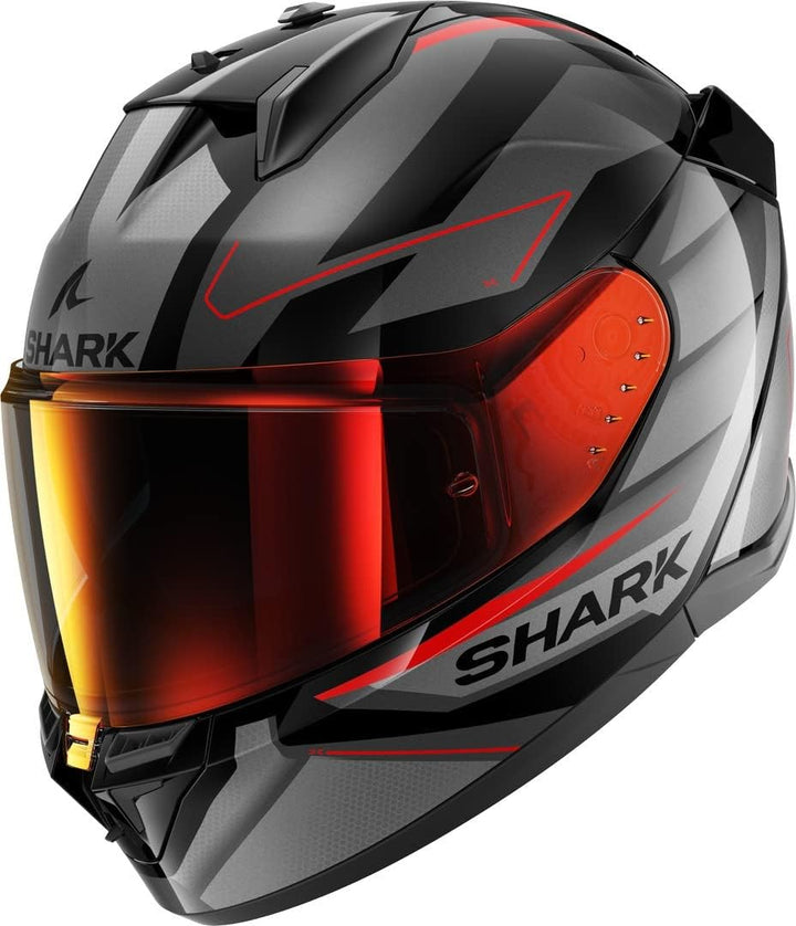 SHARK, Integralhelme Motorrad D-SKWAL 3 SIZLER Black Anthracite red KAR, XS