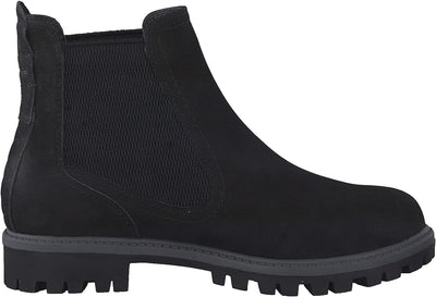 Tamaris Damen Chelsea Boots, Frauen Stiefeletten 36 EU Schwarz Black Uni, 36 EU Schwarz Black Uni