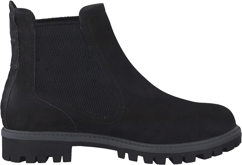 Tamaris Damen Chelsea Boots, Frauen Stiefeletten 37 EU Schwarz Black Uni, 37 EU Schwarz Black Uni