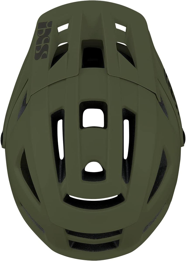 IXS Enduro MTB-Helm Trigger AM MIPS Graphite Olive Taille SM (54-58cm), Olive Taille SM (54-58cm)