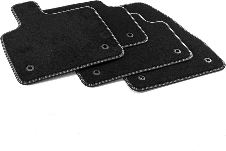 MDM PRO-8091 Fussmatten für Land Rover Evoque II 2019>, Passgenau Velours Kunstlederkanten und doppe