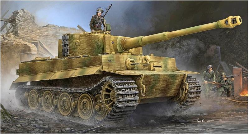 Trumpeter TRU09540 9540 12785 Pz.Kpfw.Vi AUSF. E, Sd.Kfz181, Tiger 1 mit Zimmerit Plastikmodellbausa