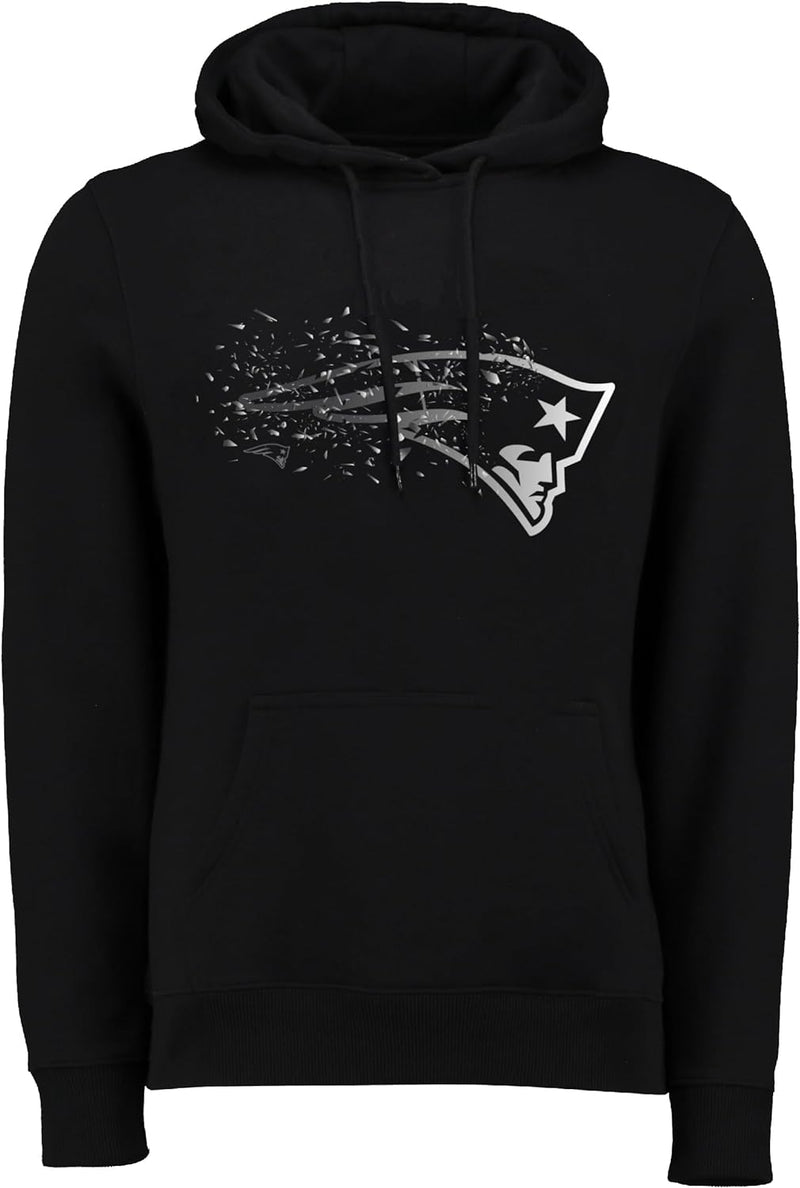 Fanatics NFL Logo Shatter Hoody New England Patriots Black/Silver 3XL Schwarz, 3XL Schwarz