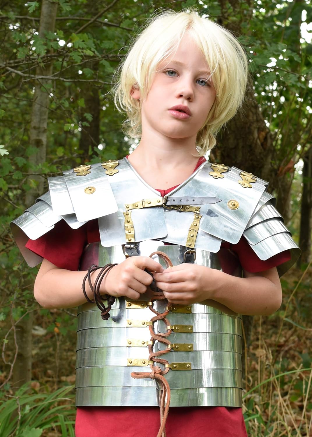 Battle-Merchant Lorica Segmentata Junior, Kinder-Römerrüstung, Aluminium
