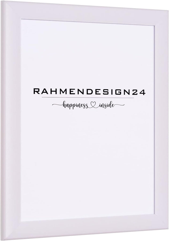 Rahmendesign24 Posterrahmen Fiona 50x50 Weiss (matt) Fotorahmen, Wechselrahmen, Bilderrahmen
