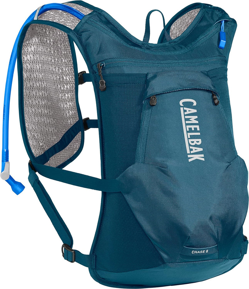 Chase 8 Bike Hydration Vest - Integrated Tool Organization - 70 oz Einheitsgrösse Moroccan Blue, Ein