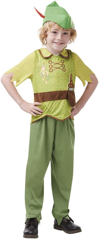 Rubie's Offizielles Disney-Kinderkostüm Peter Pan, Grösse M, 5-6 Jahre, Körpergrösse 116 cm