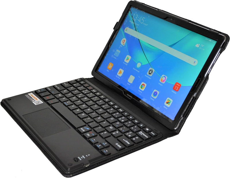 SonnyGoldTech MQ für Huawei M5 10.8 - Layout FRANZÖSISCH AZERTY - Bluetooth Tastatur Tasche mit Mult