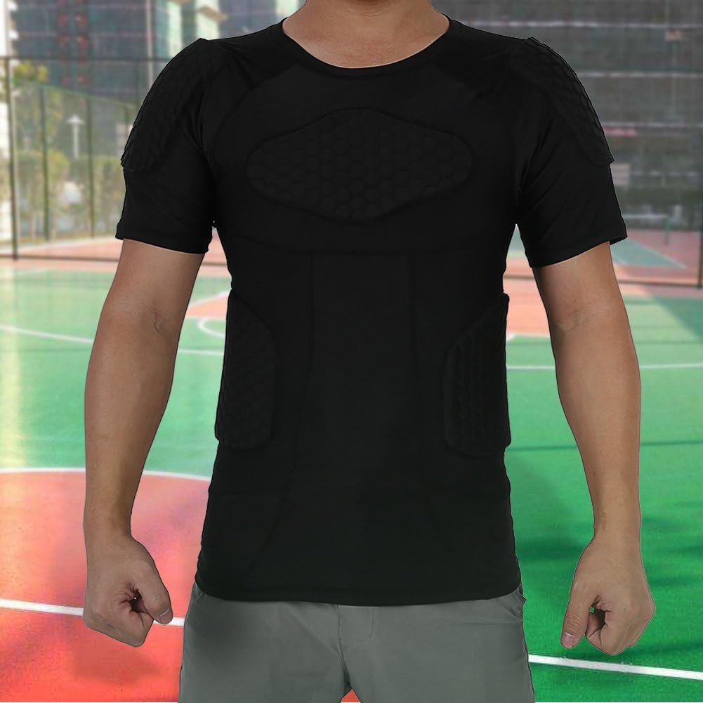 VGEBY1 Herren T-Shirt, gepolstert, Silikon, stossfest, Sportzubehör T-shirts, T-shirts