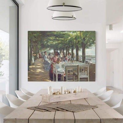 Bilderwelten Leinwandbild Max Liebermann Terrasse des Restaurants Jacob Querformat 90 x 120 cm 90cm