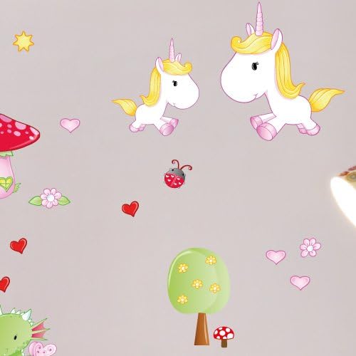 Wandkings Feen Welt Wandsticker XL Set, 35 Aufkleber, Gesamtfläche 130 x 70 cm