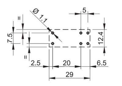 10 x Eichhoff Relais E3208-250V AC 8A - 60V DC Art. 4036.9501_10