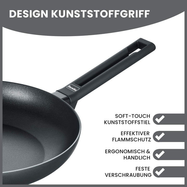 Berndes 11313 Induction 20 cm 20cm-Alu Induktion-Bratpfanne mit Antihaft-Beschichtung, Aluguss-Pfann