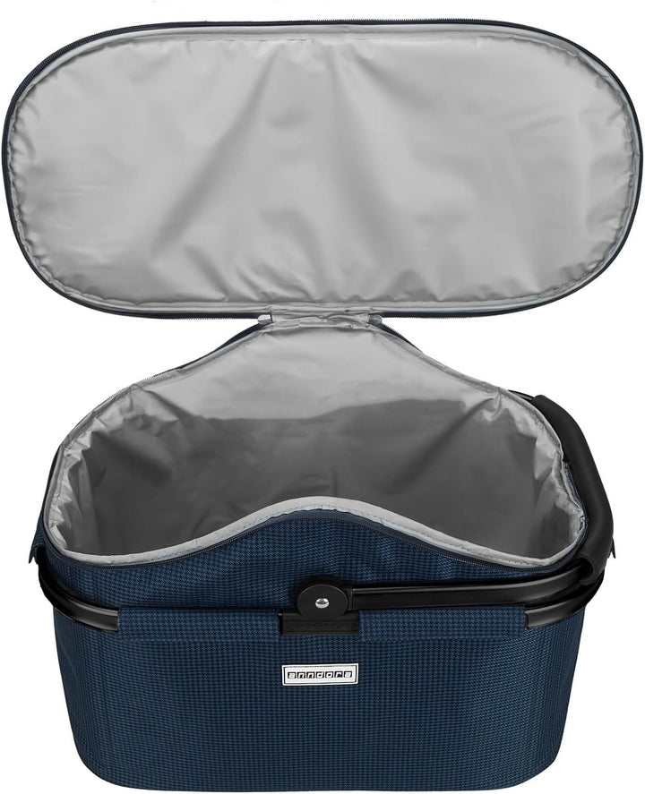 anndora Einkaufskorb 25 Liter Isolierkorb - Blau Hahnentritt Iso: Hahnentritt Blau, Iso: Hahnentritt