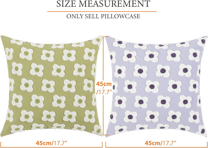 VanderHOME Dekorative Samt Kissenbezüge Süsses Muster Deko Kissenbezüge Natur Bequem Kissenhülle Mod