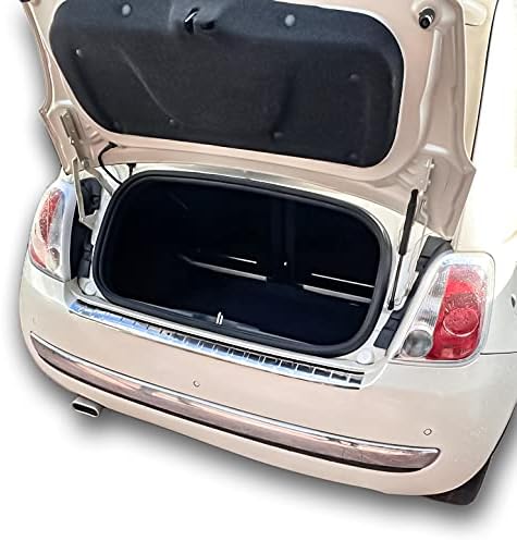 Ladekantenschutz Edelstahl CHROM kompatibel für FIAT 500 | 500C | 2007-2015 | | mit Abkantung | prem