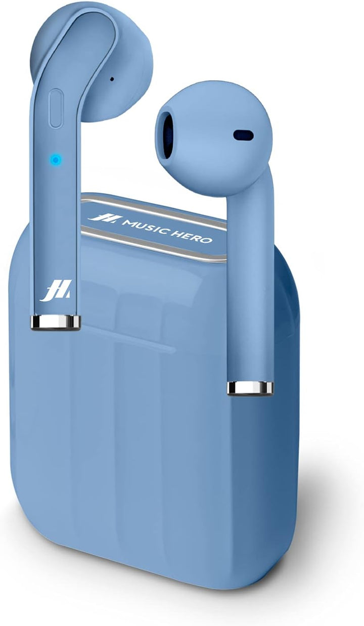 SBS Twin Style True Wireless Stereo-Kopfhörer Mikrofon und Taste für Anrufannahme/-Ende, 300-mAh-Lad