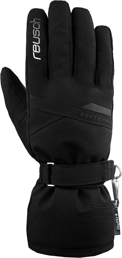 Reusch Damen Handschuhe Helena R-tex Xt Extra Warm, Wasserdicht, Atmungsaktiv 7 schwarz / silber, 7