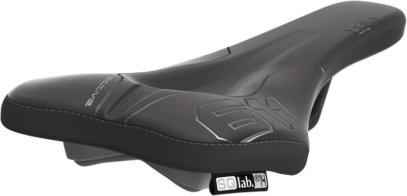 SQlab 611 Ergowave Active Carbon, MTB Tech & Trail Fahrradsattel 12 cm Schwarz, 12 cm Schwarz
