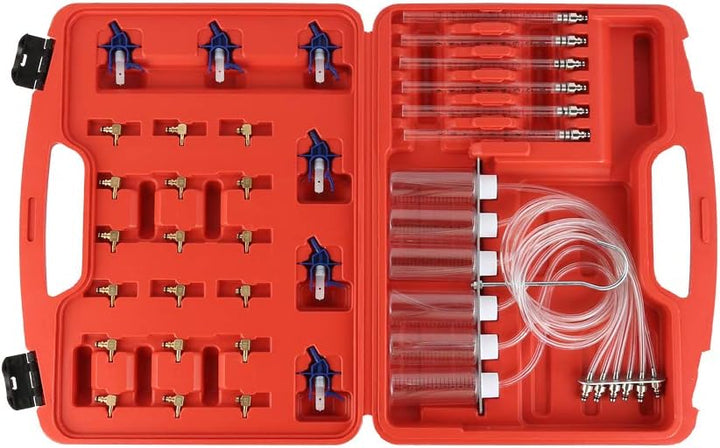 36-TLG. Diesel Rücklaufmengen Tester Common Rail Injector Prüfer mit 24 Injektor-Adapter