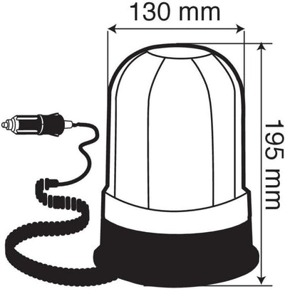 Lampa 73001 RH – 2 Rotierende Licht mit magnetischer Unterseite