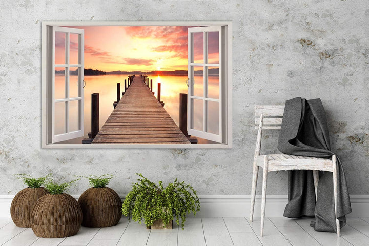 Feeby - Wandbilder Wohnzimmer 90x60 cm, Deko Paneel Bilder, Bilder für Schlafzimmer, Echter Gemalter