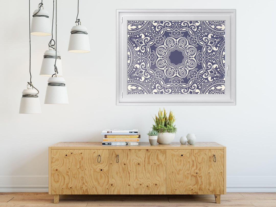 Fensterfolie Sonnenschutz I Hochwertige Folie für Fenster - selbsthaftend I Dekofolie für Bad, Küche