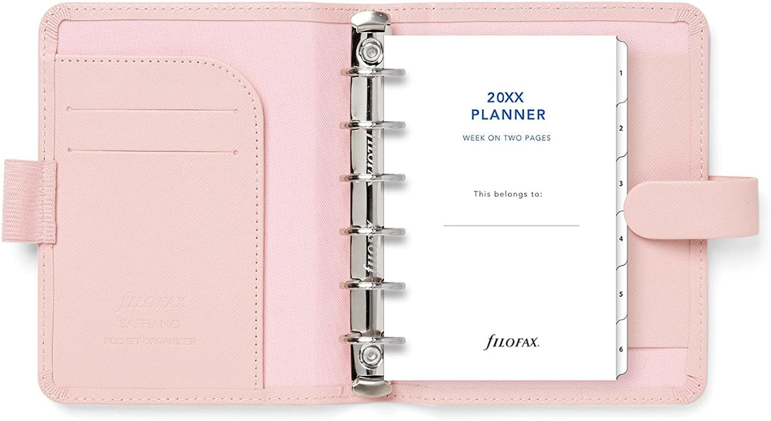 Filofax Pocket Saffiano Organizer - Blush, blush