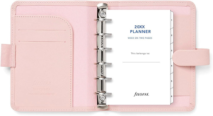 Filofax Pocket Saffiano Organizer - Blush, blush