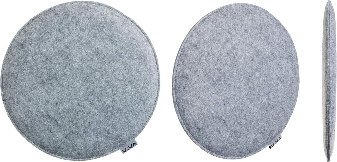 Brandsseller Sitzkissen Filz Rund Stuhlkissen Sitzauflage Gepolstert - Ø 35 cm - 6er Vorteilspack -