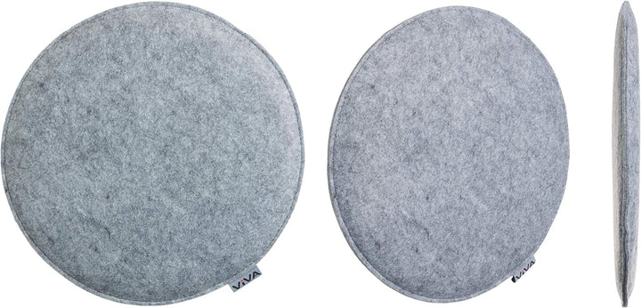 Brandsseller Sitzkissen Filz Rund Stuhlkissen Sitzauflage Gepolstert - Ø 35 cm - 6er Vorteilspack -