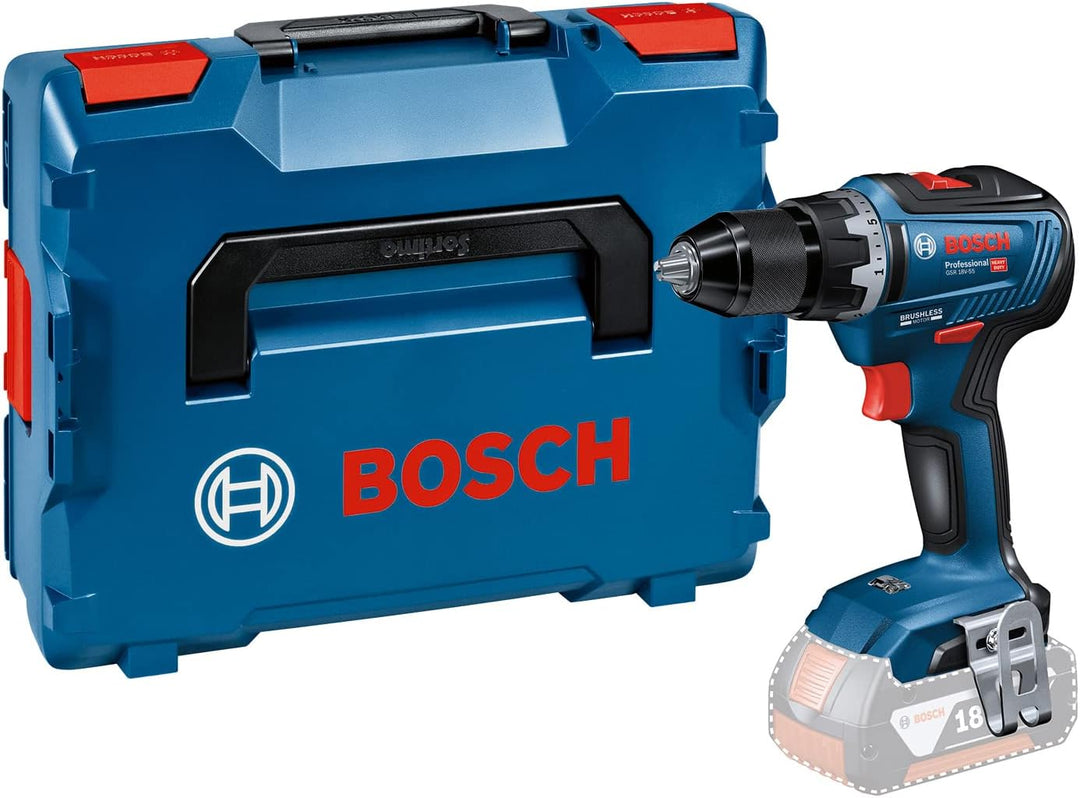 Bosch Professional Bosch Professional Akkuschrauber GSR 18V-55 (ohne Akku, 18 Volt System, max. Dreh