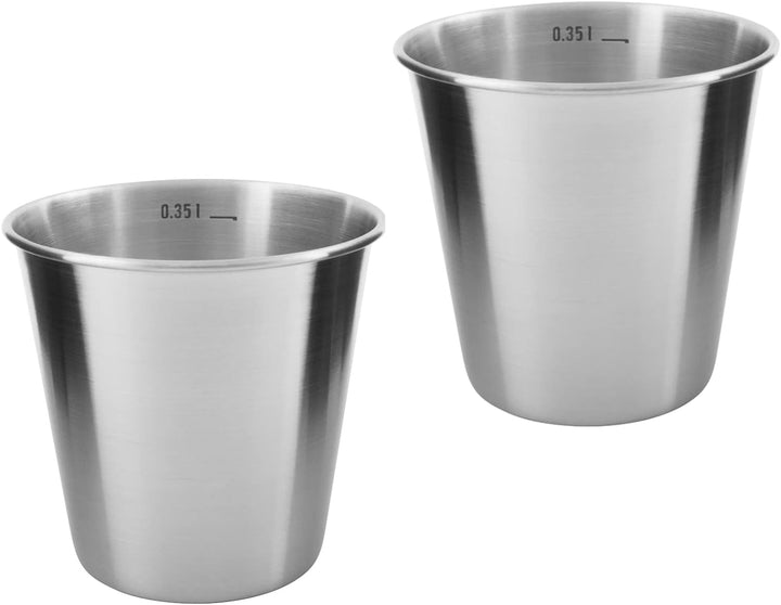Tatonka Camping-Kochgeschirr Mini Set II (6-teilig) - Edelstahl-Geschirr mit Topf, Deckel und drei T