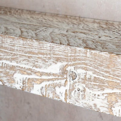 levandeo Wandregal Holz Massiv 60x10cm Shabby Chic Wandboard Vintage Rustikal Design Natur Regal Bor