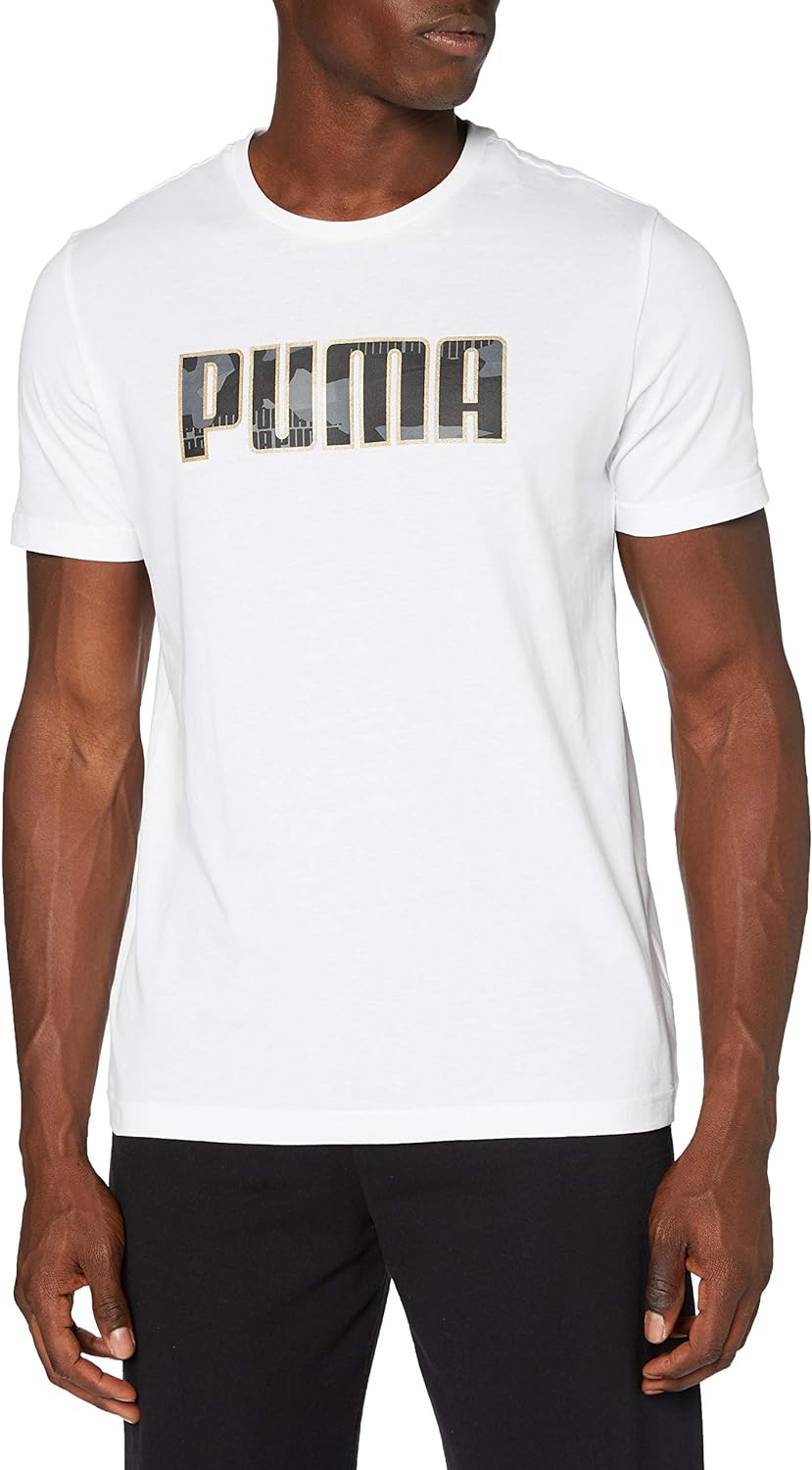 PUMA Herren Metallic Nights Graphic Tee Unterhemd L Schwarz, L Schwarz