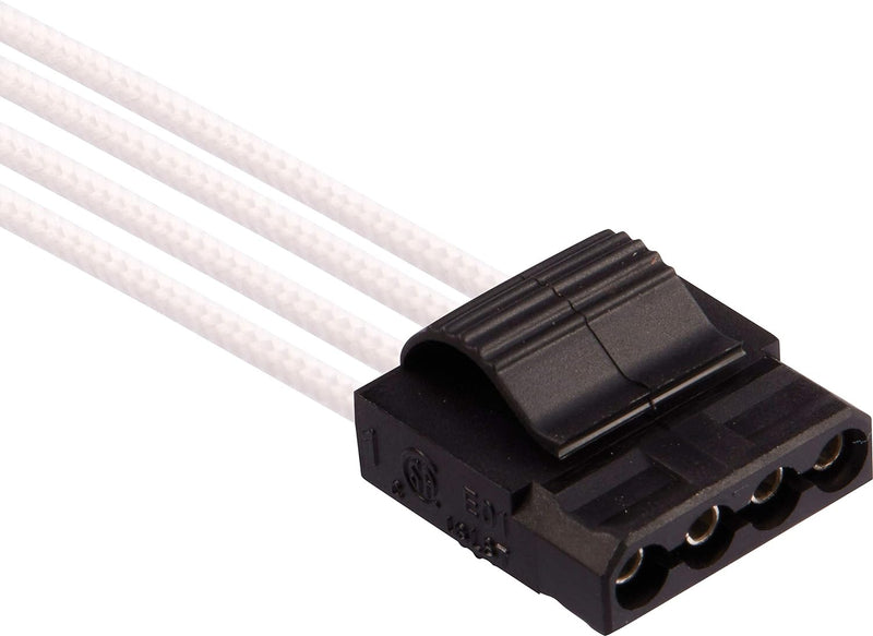 Corsair Premium Sleeved Netzteil Pro-Kabel-Set Typ4 (Generation 4-Serie) Weiss Pro-Set Weiss, Pro-Se