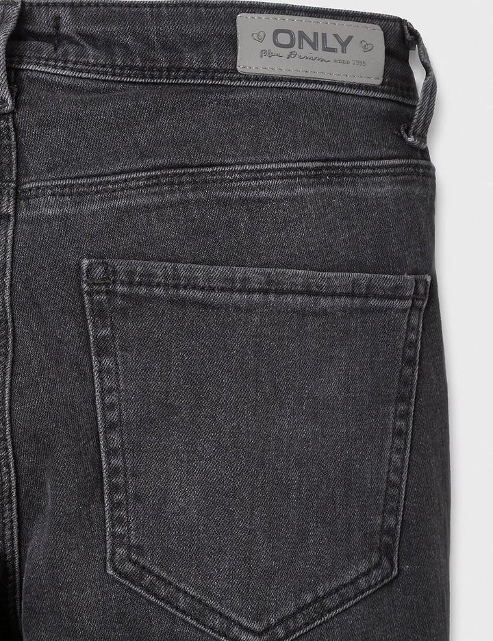 ONLY Damen ONLIDA Life MIDWAIST SK BB REA12592 Jeans, Grey Denim, S_32