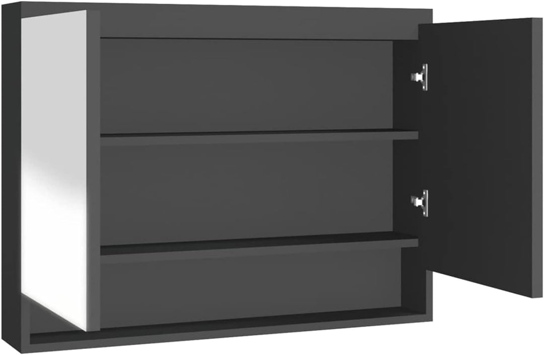 Gecheer Bad Spiegelschrank mit 2 Türen & 3 Fächer Badezimmerspiegel Badspiegel Badschrank Badezimmer