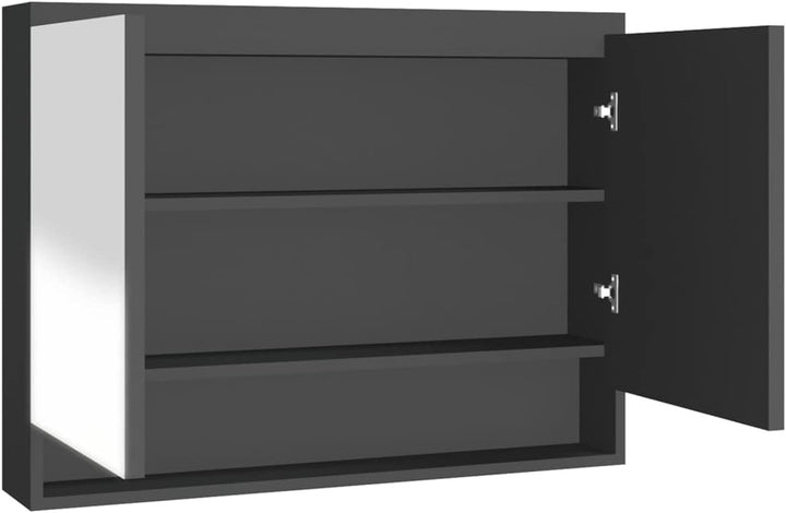 Gecheer Bad Spiegelschrank mit 2 Türen & 3 Fächer Badezimmerspiegel Badspiegel Badschrank Badezimmer