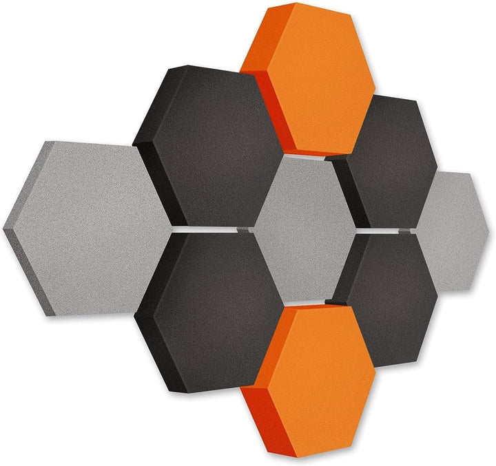 platino24 Akustikpaneele 9 Elemente Edition LOFT 3D I Ø 300mm Akustikplatten Schalldämmung Wand & De
