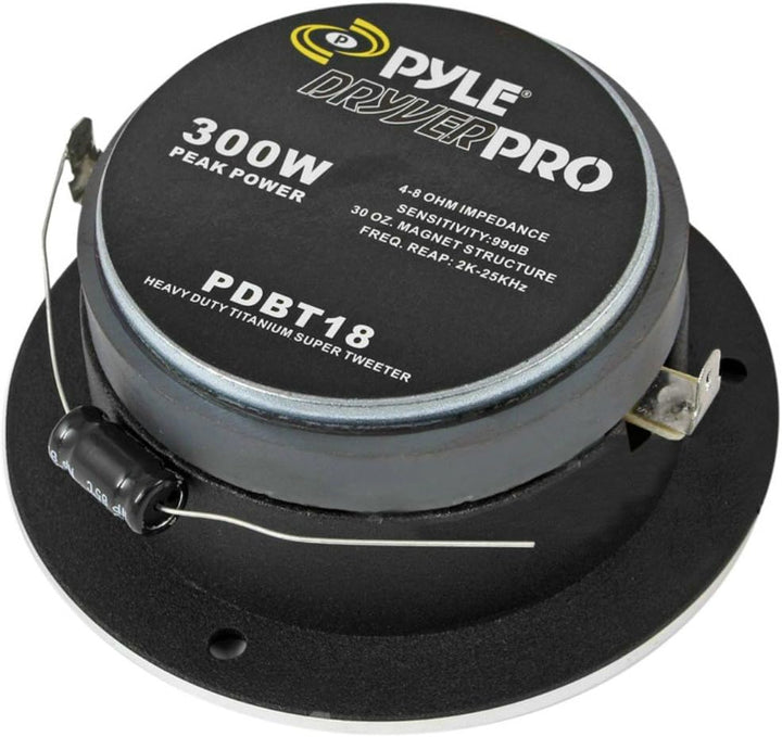 PAAR VON ÜBER TWEETER PYLE PDBT18 VON 300 WATT RMS E 600 WATT MAX ZU HEIRATEN VON 10,00 CM DI DIAMET