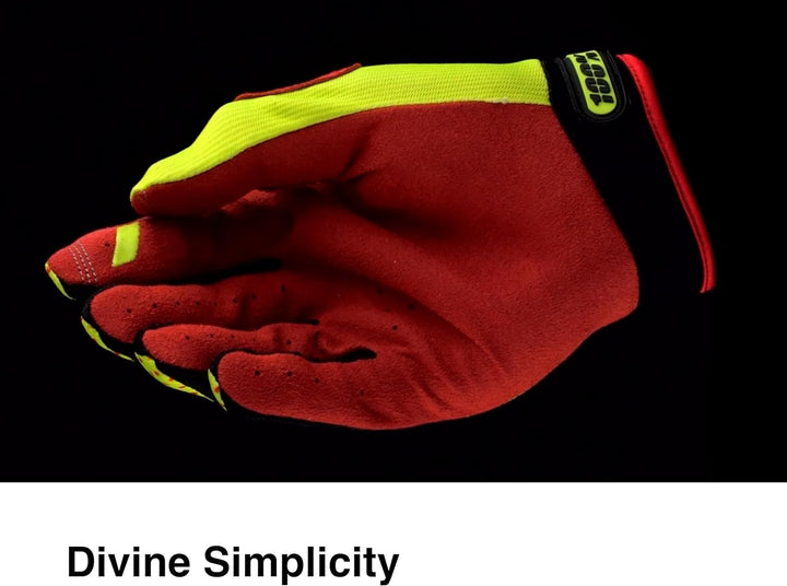 100% RIDEFIT Motocross Handschuhe - MX Dirt Bike & Powersport Reitausrüstung für Herren Orange S, Or