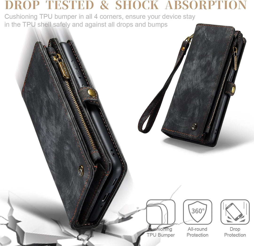 UFinetech Samsung A33 Hülle, Flip Leder TPU Stossfest Kartenfach Tasche Samsung Galaxy A33 5G Handyh