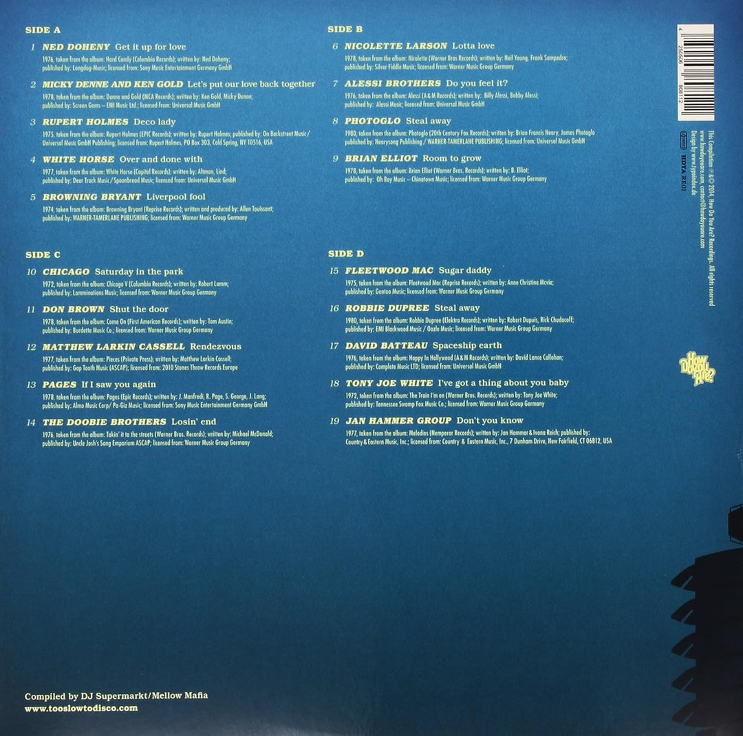 Too Slow to Disco, Vinyl