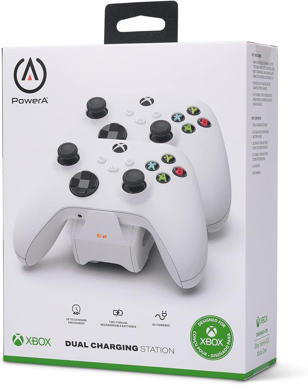 PowerA Duo-Ladestation für Xbox Series X|S - Weiss (EU) White, White