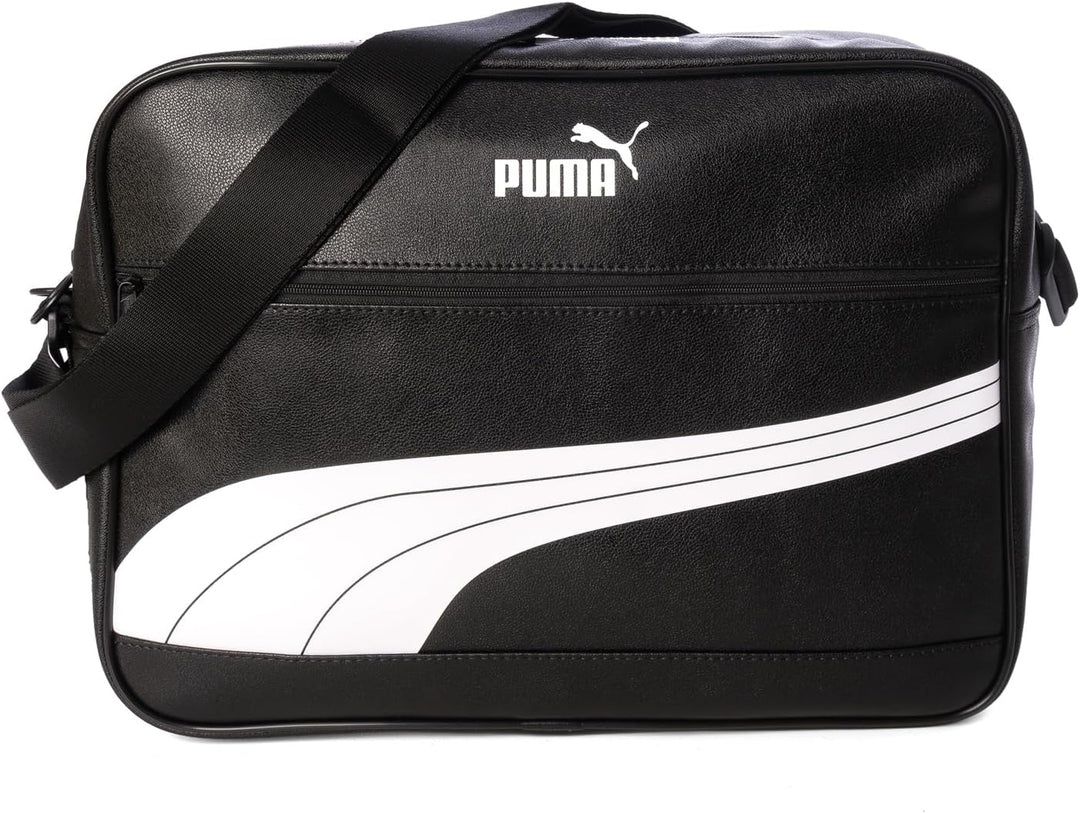 PUMA Unisex – Erwachsene Campus Reporter Retro umhängetasche Einheitsgrösse Black/White, Einheitsgrö
