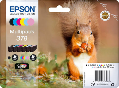 Epson Original 378 Tinte Eichhörnchen, Multipack, 6-farbig