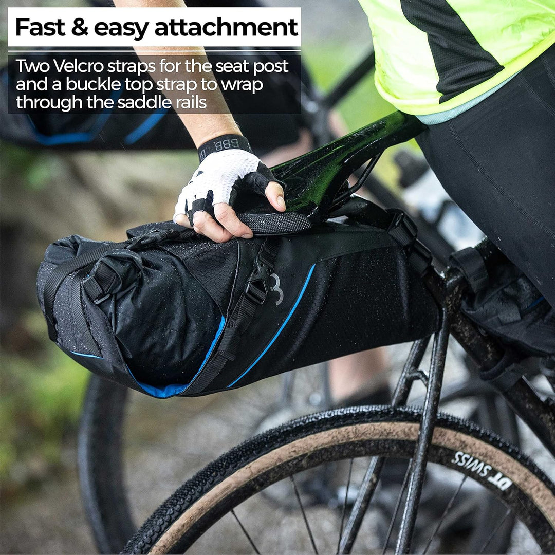 BBB Cycling Fahrradtasche für Race Road MTB BSB-143 Wetterfeste, Black, M